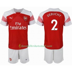 Fußballtrikots Arsenal DEBUCHY 2 Kinder 2018-2019 Kurzarm Heimtrikotsatz kaufen